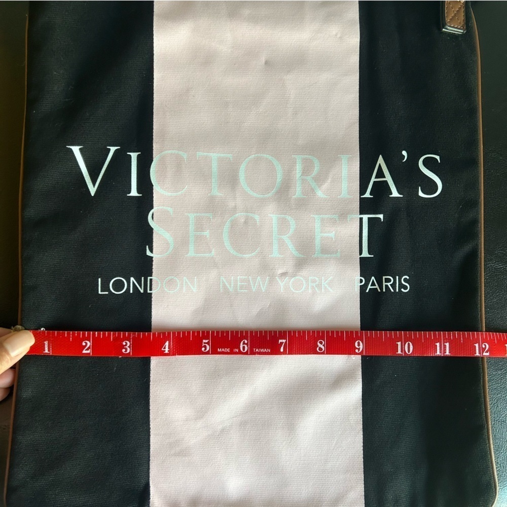 Victoria’s Secret Black & Pink Tote Bag with Crossbody Strap - Picture 9 of 11
